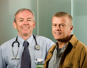 photo of patient with doctor