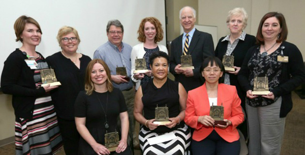 The Vanderbilt University School of Nursing (VUSN) presented its annual awards to faculty, staff and a friend of the school during its spring assembly on May 18. (Vanderbilt University)