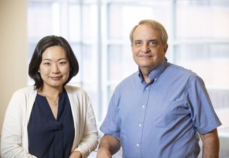 Eunyoung Choi, PhD, and James Goldenring, MD, PhD. (photo by Erin O. Smith)