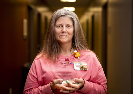 Paula Ciero, CCMA, received the award for Children’s Hospital Outpatient Care.