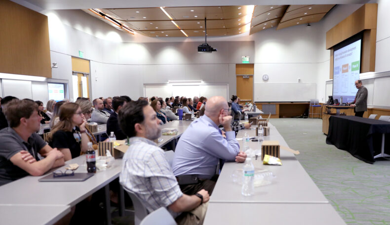 Duke University’s Keynote speaker Hayden Bosworth, PhD, MS, was the keynote speaker at the symposium. (photo by Donn Jones)