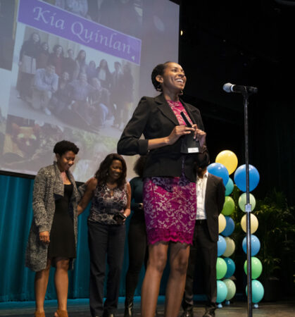Kia Quinlan will do her pediatrics residency at Baylor College of Medicine. (photo by Susan Urmy)