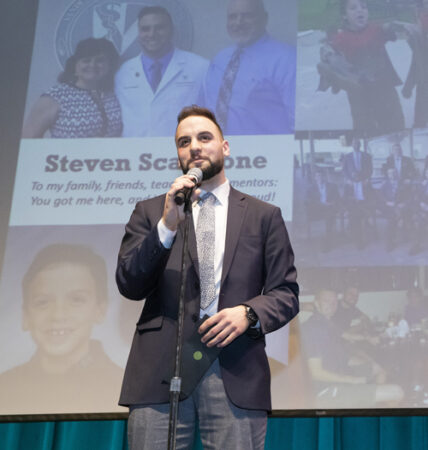 Steven Scaglione is headed back to his home state for his pediatrics residency at the University of Michigan. (photo by Susan Urmy)