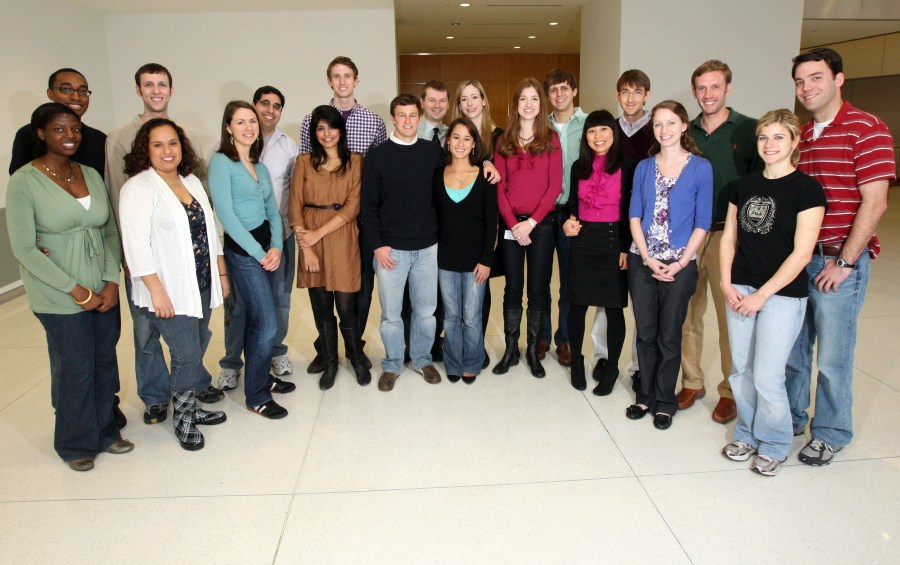 These School of Medicine students participated in a ‘couples’ match for residencies.  (photo by Steve Green)