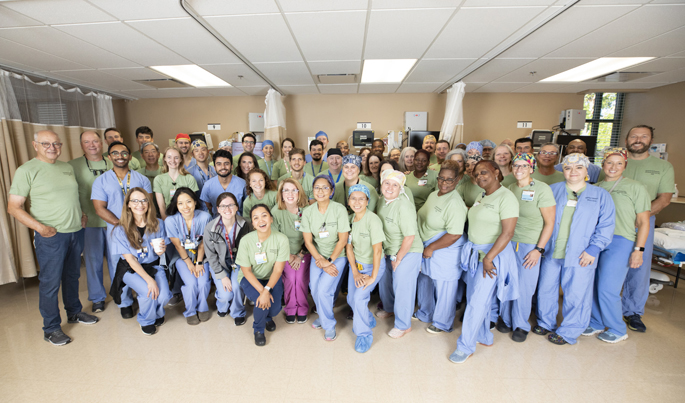 Approximately 60 VUMC volunteers provided free surgical treatment to uninsured or underinsured Middle Tennesseans at the event. (photo by Erin O. Smith)