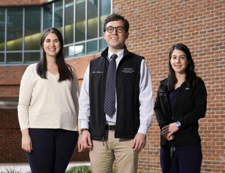 From left, Soibhan Kelley, MD, Chase Webber, DO, and Jennifer Marvin-Peek, MD, are the current editors-in-chief of the widely used Vanderbilt internal medicine residency handbook.