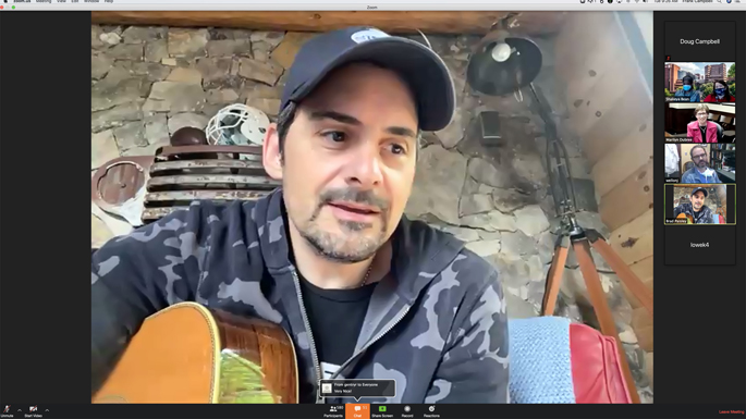 Tuesday’s State of Nursing teleconference featured a surprise visit from country music superstar Brad Paisley.