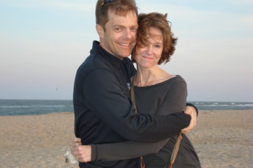 Jim and Lisa Crowe on Assateague Island, Virginia.