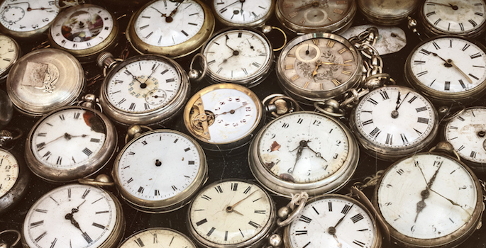 collection of vintage pocket watches
