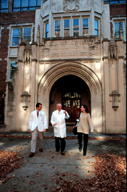 The entrance to the School of Medicine was renamed in honor of Dean Chapman and his wife, Judy Jean, upon his retirement.