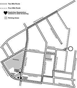 The Heart Walk will be held Sunday, Oct. 28 along this route.