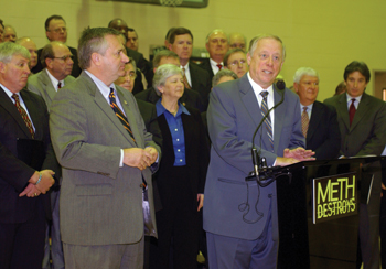 Gov. Phil Bredesen at the “Meth Destroys” campaign launch.
photo by Dana Johnson