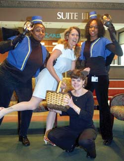 From left, Kathey Nelson, Tonya Hinton, Tori Small-Bojang and Deborah Rankin, M.D., of Suite III dress as characters from "The Wizard of Oz." 
Photo by Susan Urmy