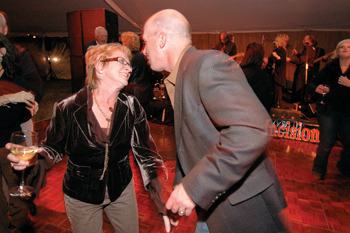 Kathy and Matt Dozier hit the dance floor at the campaign celebration. Kathy Dozier was treated at the <a href='http://www.vanderbilthealth.com/cancer'>Vanderbilt-Ingram Cancer Center</a>.
photo by Peyton Hoge