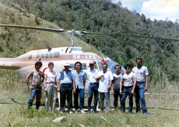 Yarbrough's time as a Luce scholar took her to Borneo where she worked with a helicopter clinic called the “Flying Doctor.” Courtesy Mary Yarbrough