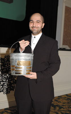 Sinan Yavas was the Bucket winner at this year’s ball. The award is given to the graduating student who has caught the most “grief” during the past four years, while remaining a good sport.