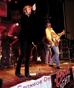 Brooks & Dunn entertain the crowd during the Wednesday night concert.