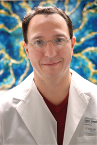 Edwin Weeber, Ph.D., is studying Angelman syndrome. (photo by Susan Urmy)