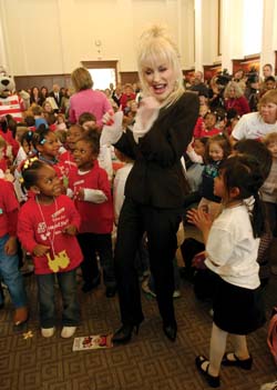 Country music legend Dolly Parton, founder of the Books From Birth program, was on hand for last week's event.
photo by Dana Johnson
