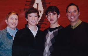 From left, Gloria, Zach, Matt and Paul Sternberg