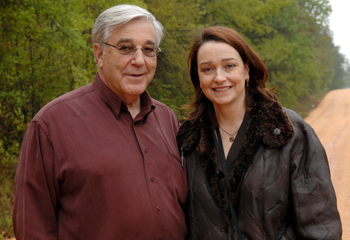 Billy and his wife, Julie Hudson, M.D., on Garden Seed Road. (photo by Dana Johnson)