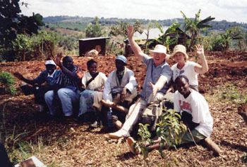 DeWeese and his wife, Kathleen, share the joy with villagers in Kenya while on a recent mission trip.