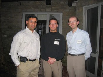 Left to right: Kurt Spindler, M.D., professor of Orthopaedics and Rehabilitation, with fellows Tahir Kahn and Dan Porter, M.D. 