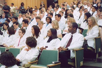 The class of 2007 consists of 104 students from 32 states. For the first time in the school’s history, more women than men are enrolled in the medical school.